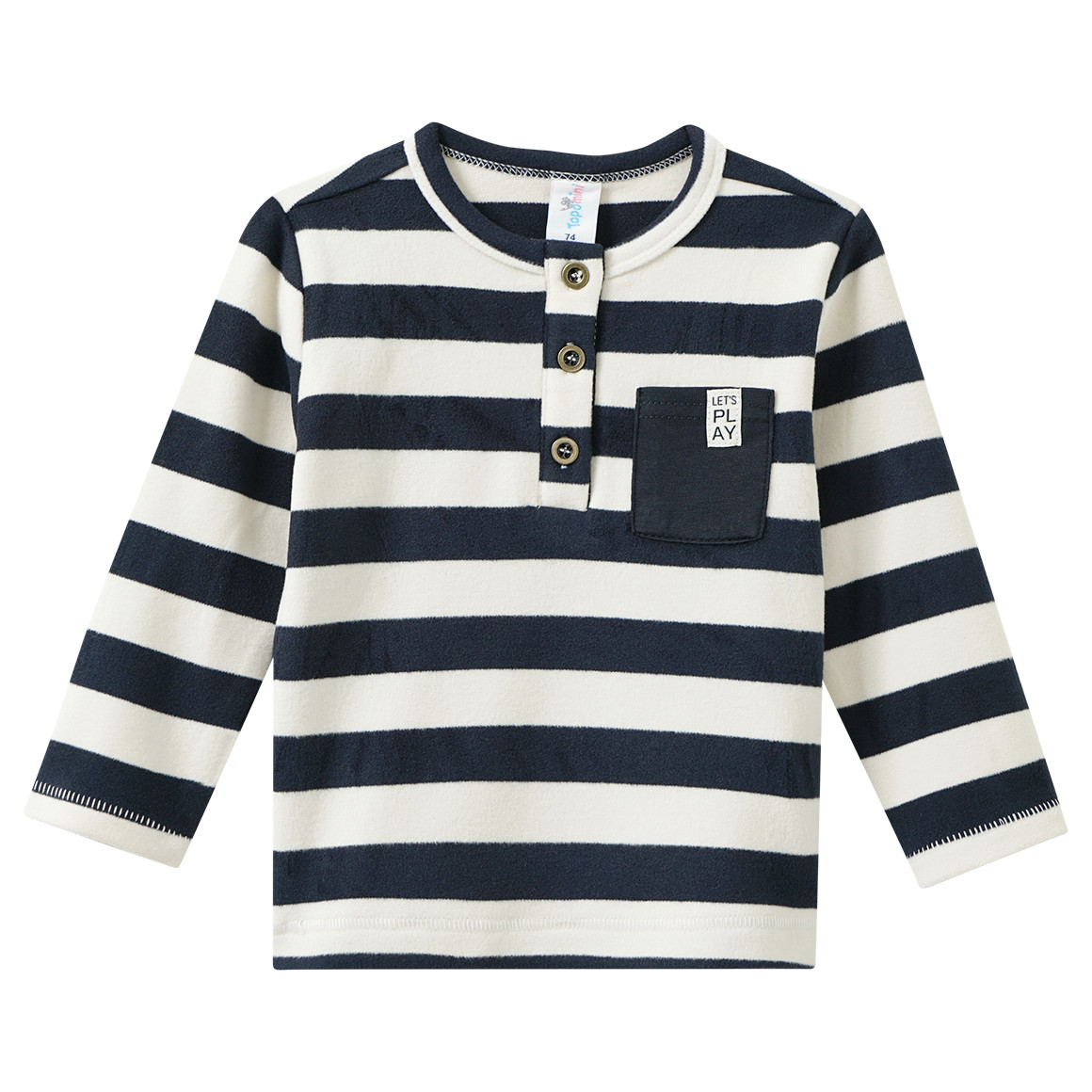 Baby Langarmshirt aus weichem Fleece Baby Langarmshirt aus weichem Fleece von Topomini