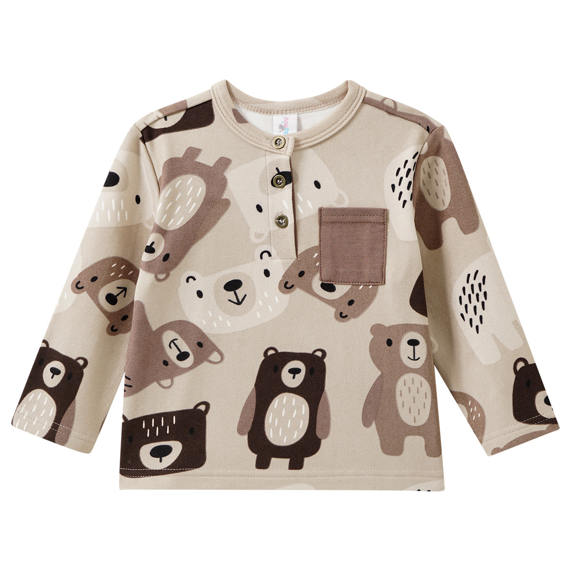 Baby Langarmshirt aus weichem Fleece Baby Langarmshirt aus weichem Fleece von Topomini