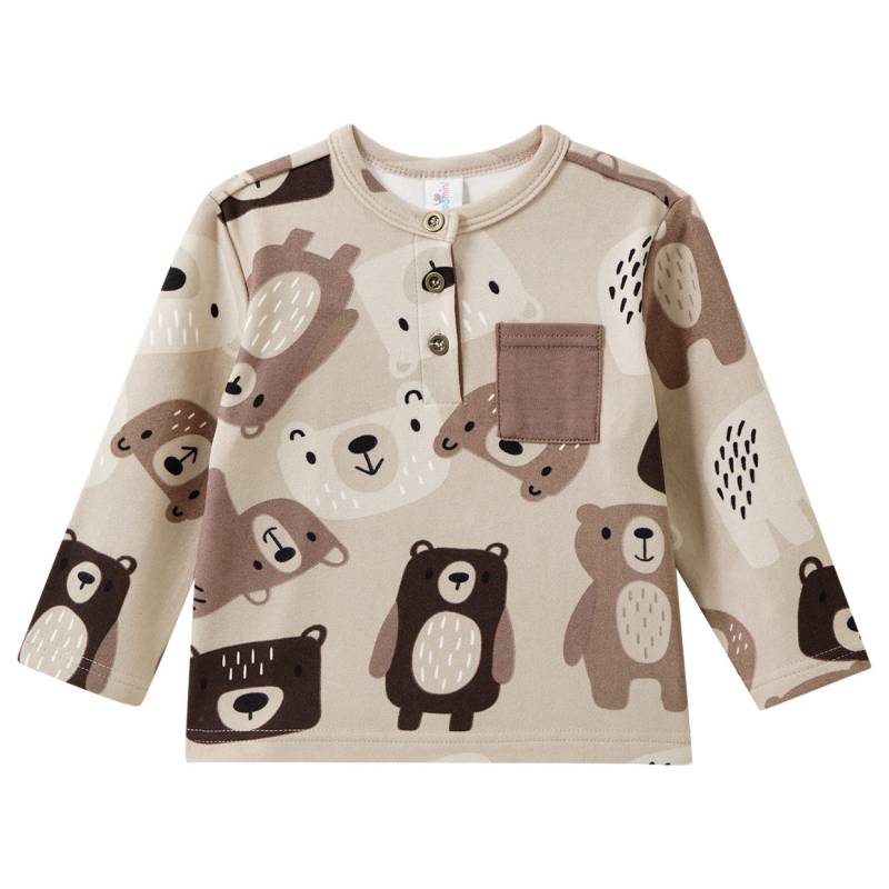 Baby Langarmshirt aus weichem Fleece von Topomini