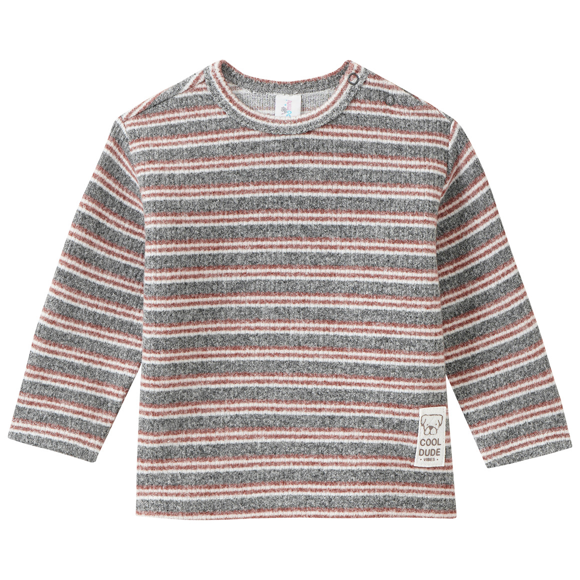 Baby Langarmshirt im Ringel-Look von Topomini