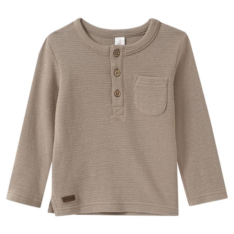 Baby Langarmshirt in Piqué-Qualität von Topomini