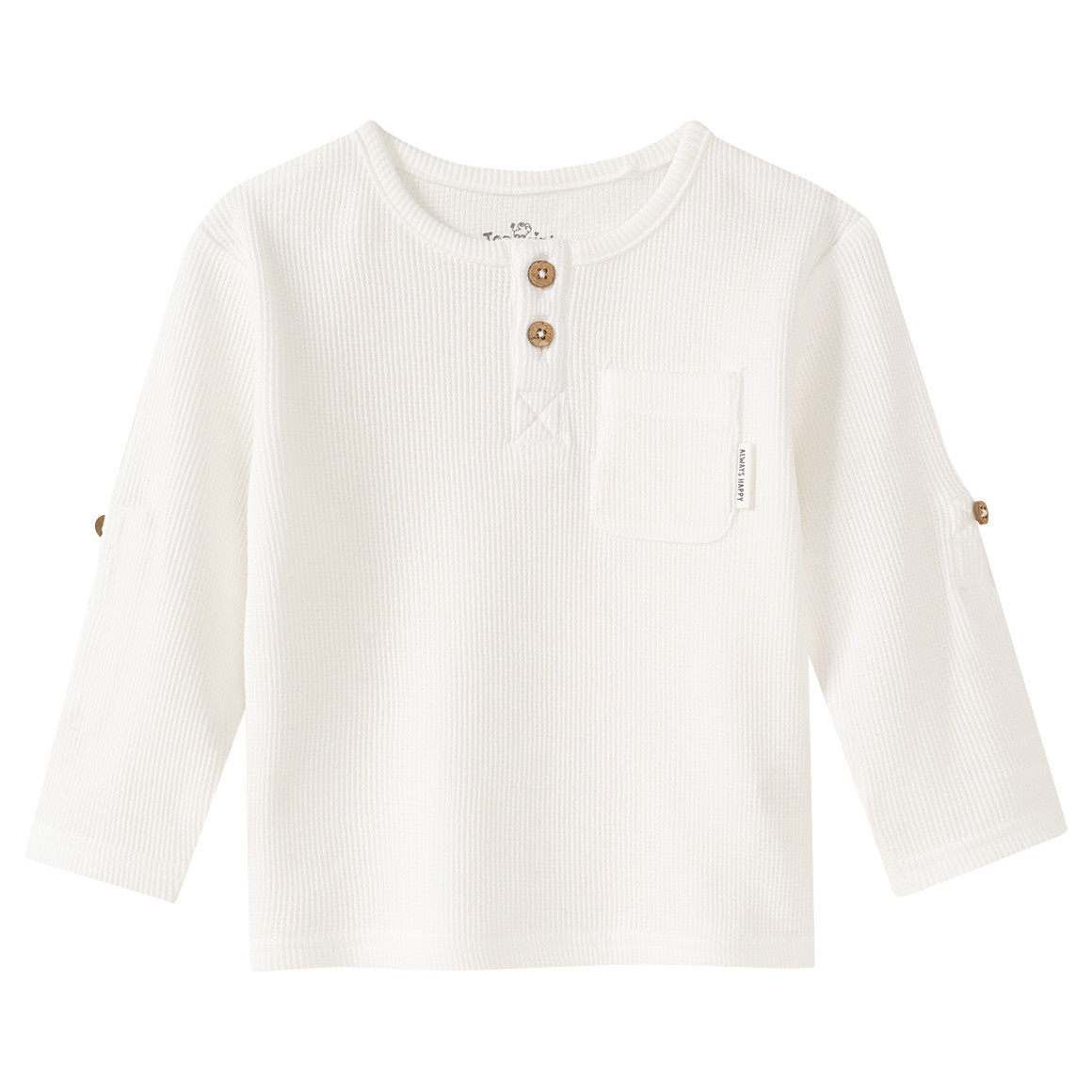 Baby Langarmshirt in Piqué-Qualität von Topomini