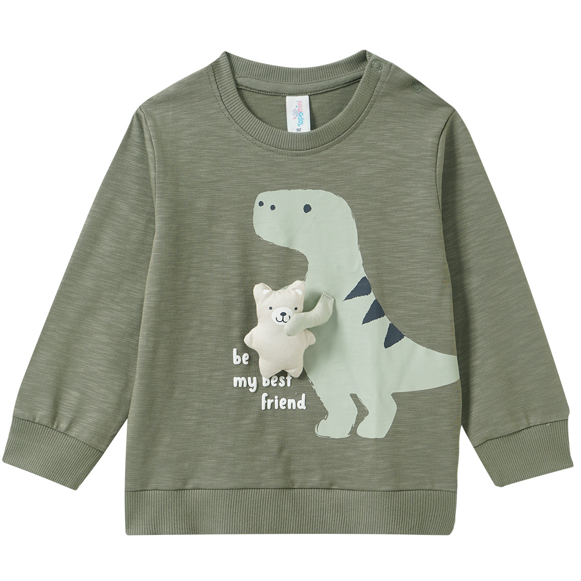 Baby Langarmshirt mit 3D-Applikation von Topomini