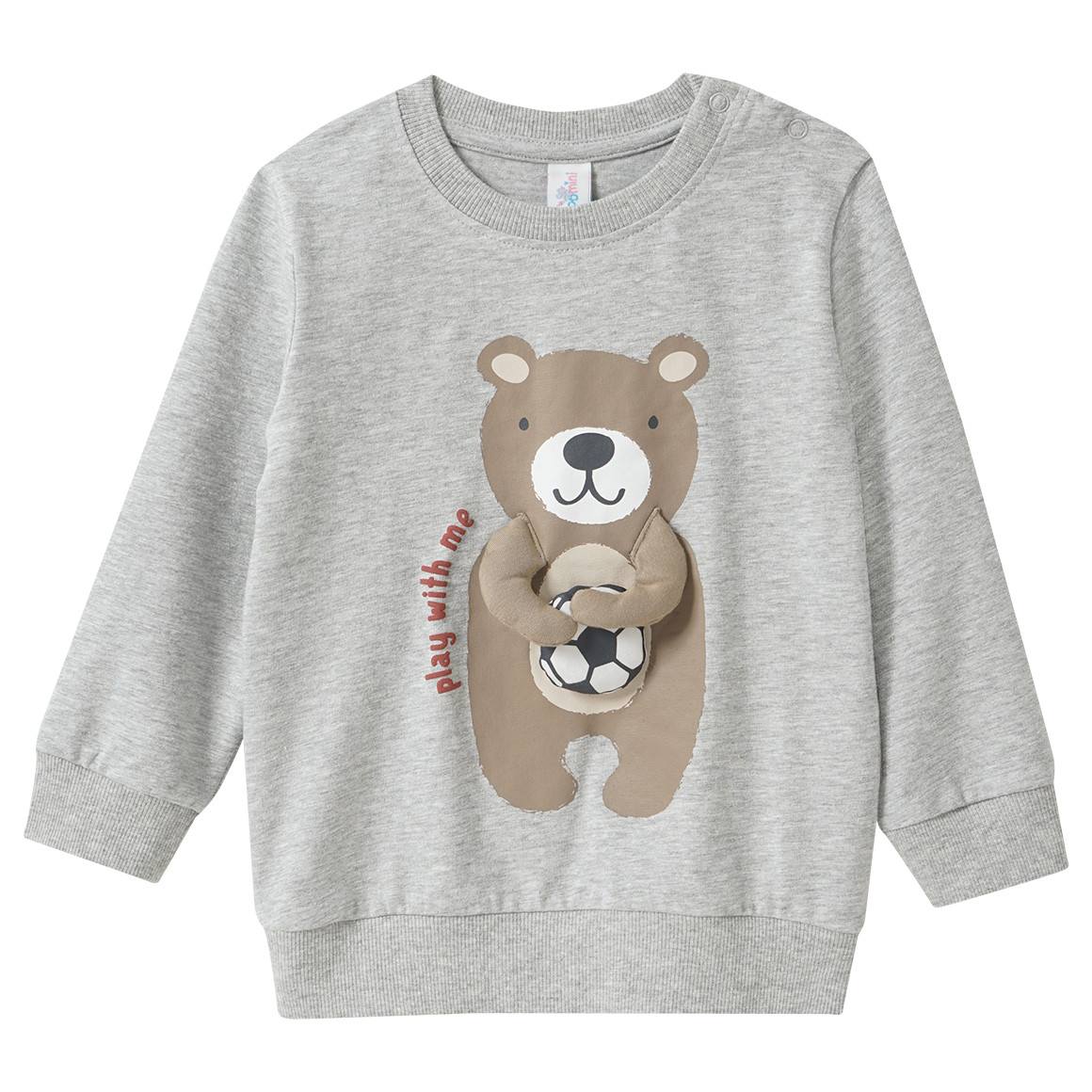 Baby Langarmshirt mit 3D-Applikation von Topomini