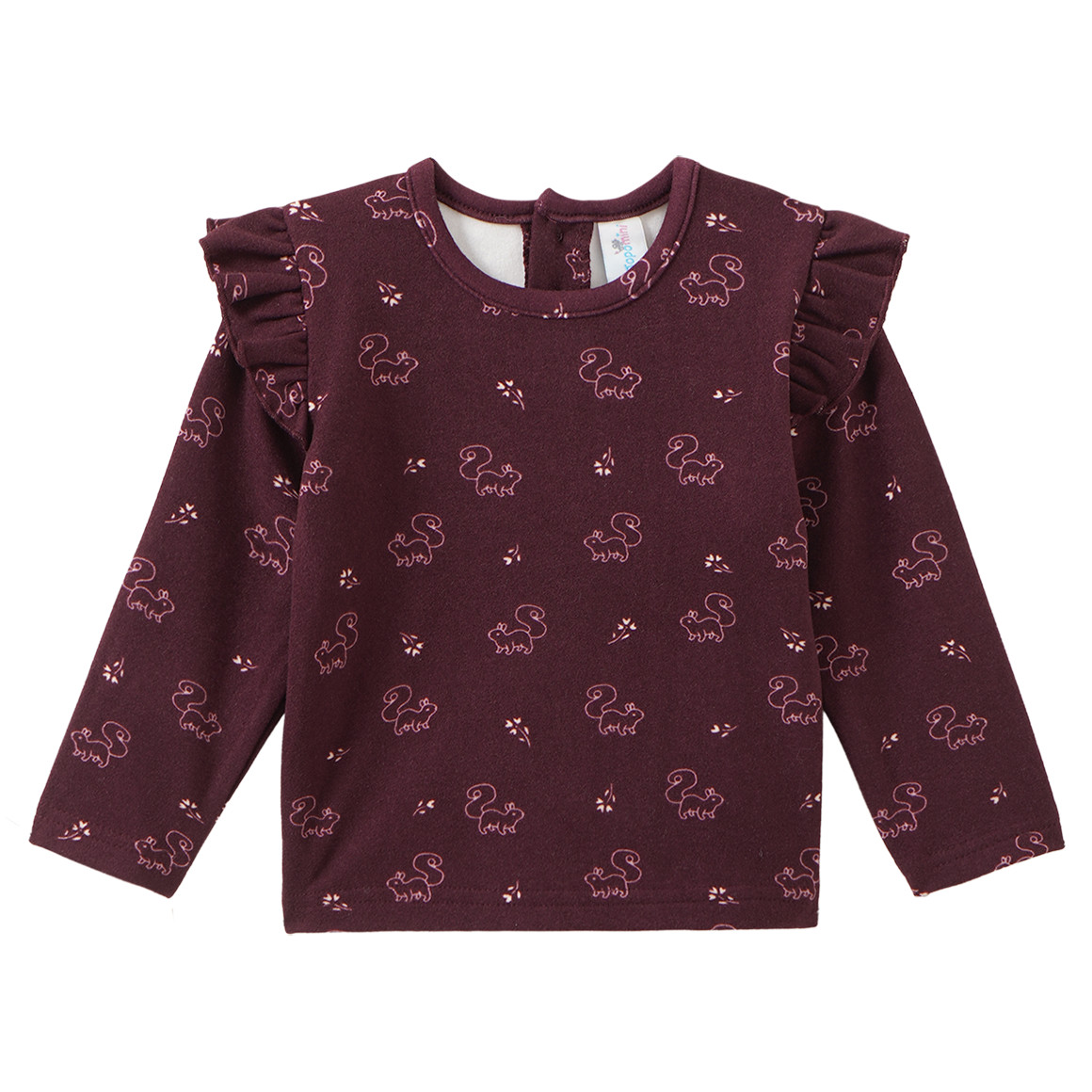 Baby Langarmshirt mit Allover-Muster von Topomini