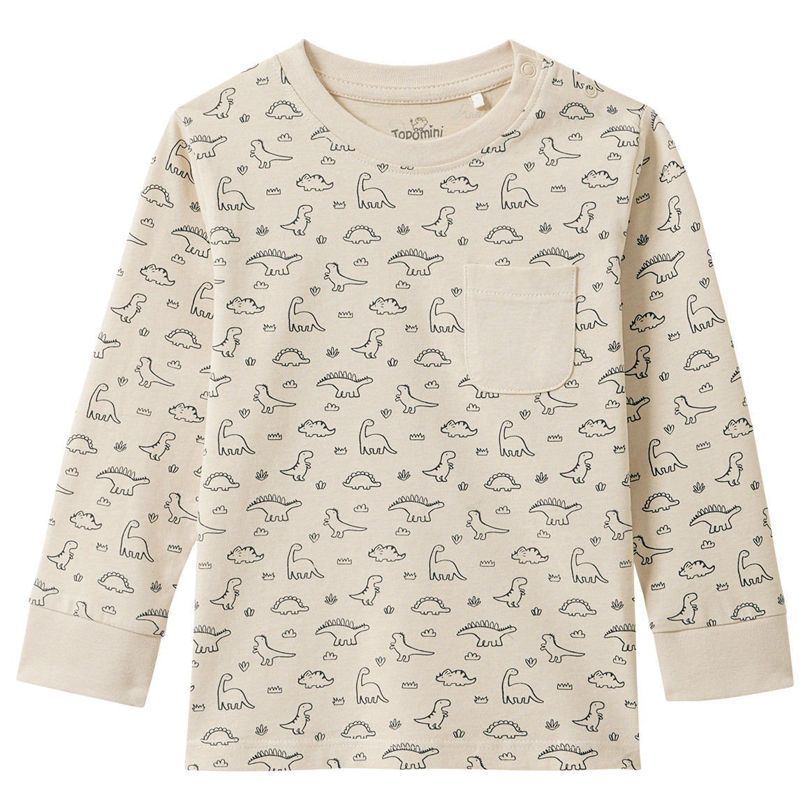 Baby Langarmshirt mit Allover-Print Baby Langarmshirt mit Allover-Print von Topomini