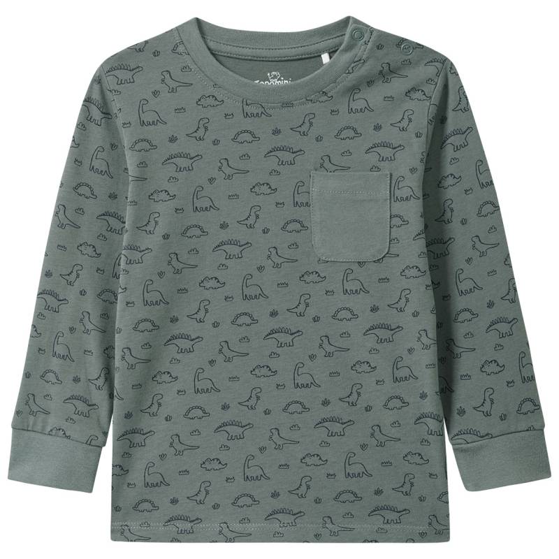 Baby Langarmshirt mit Allover-Print von Topomini