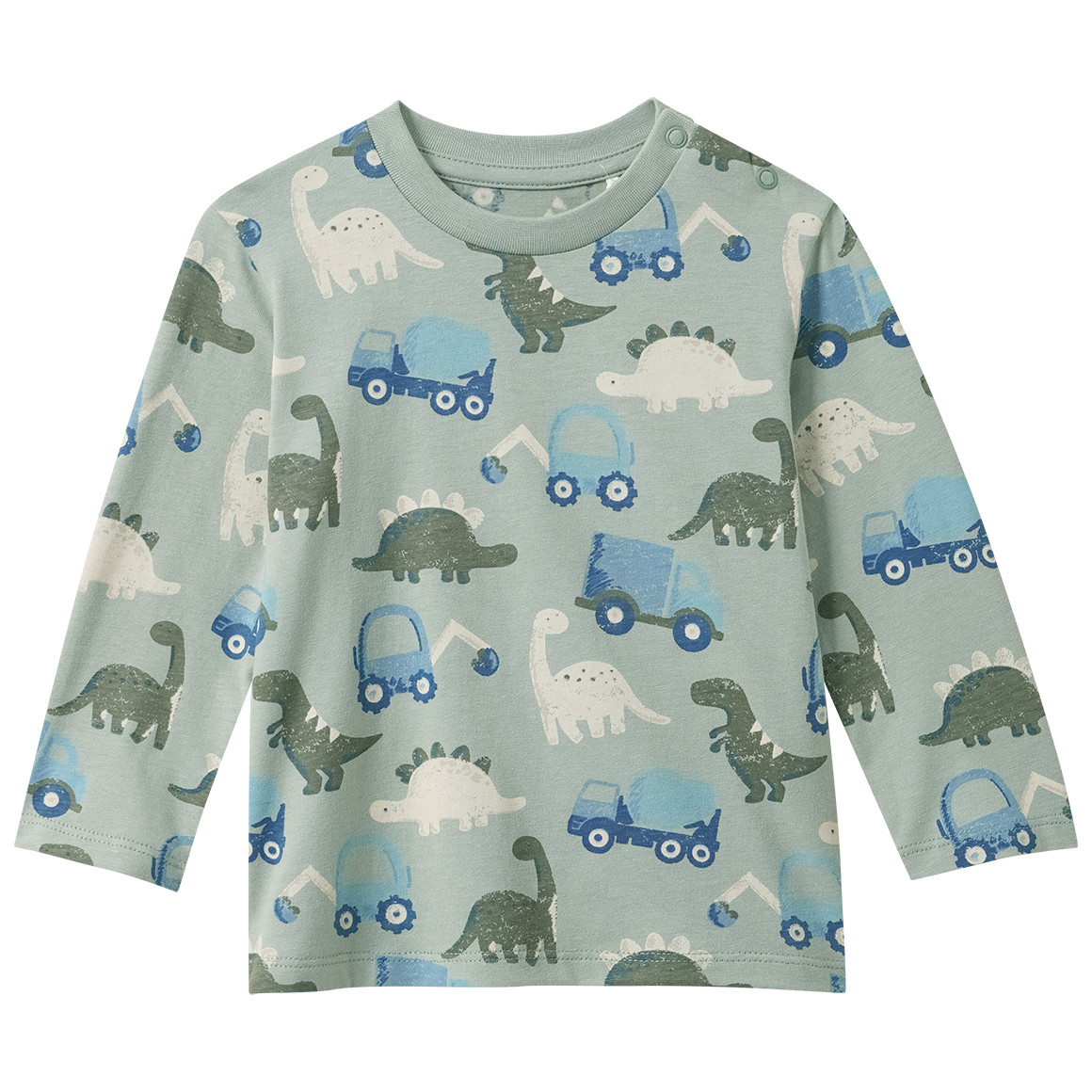 Baby Langarmshirt mit Allover-Print von Topomini