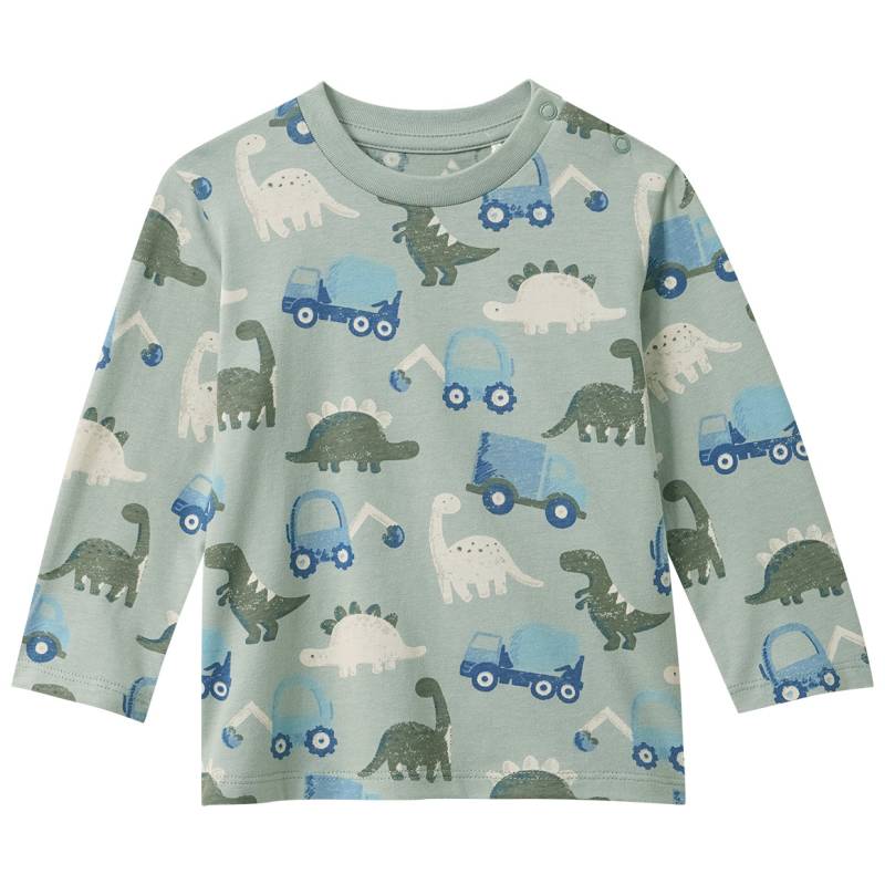Baby Langarmshirt mit Allover-Print von Topomini