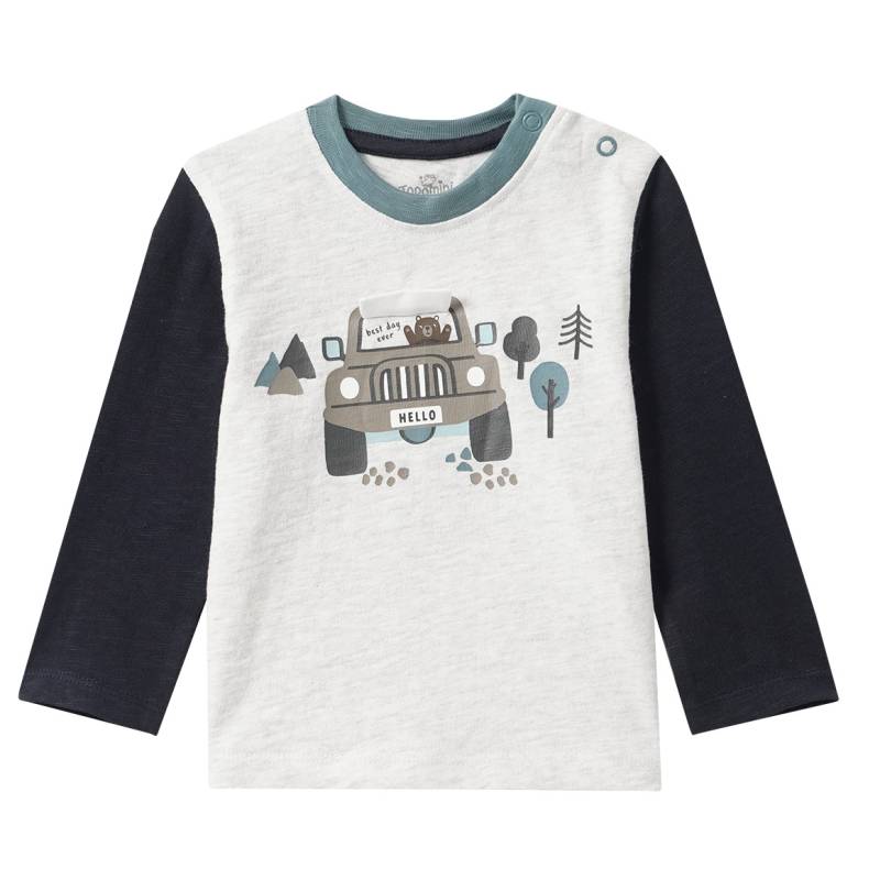 Baby Langarmshirt mit Auto-Print von Topomini