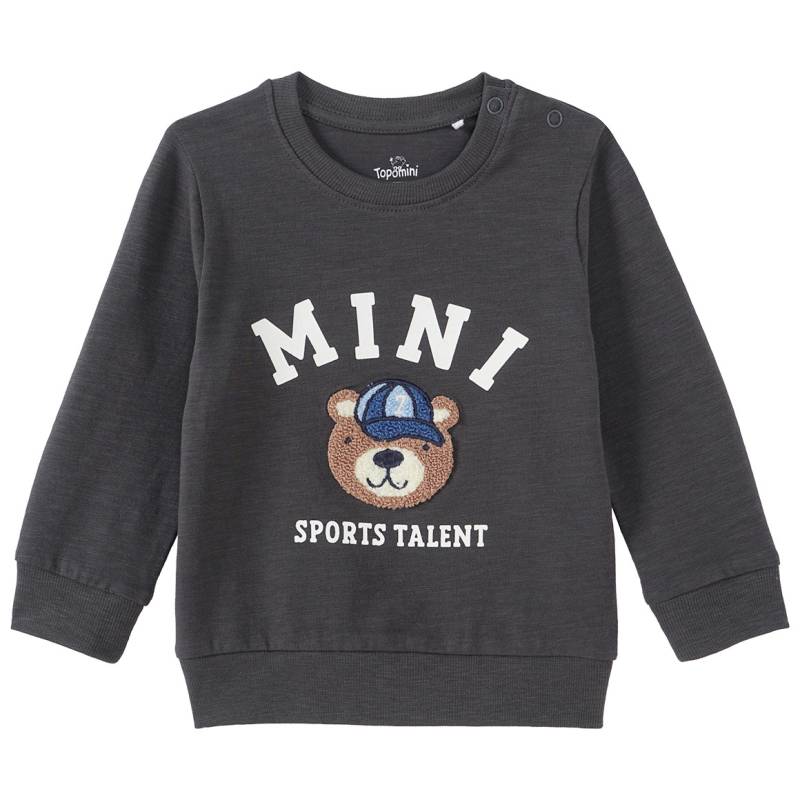 Baby Langarmshirt mit Bär-Applikation von Topomini