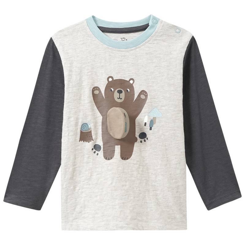 Baby Langarmshirt mit Bär-Print von Topomini