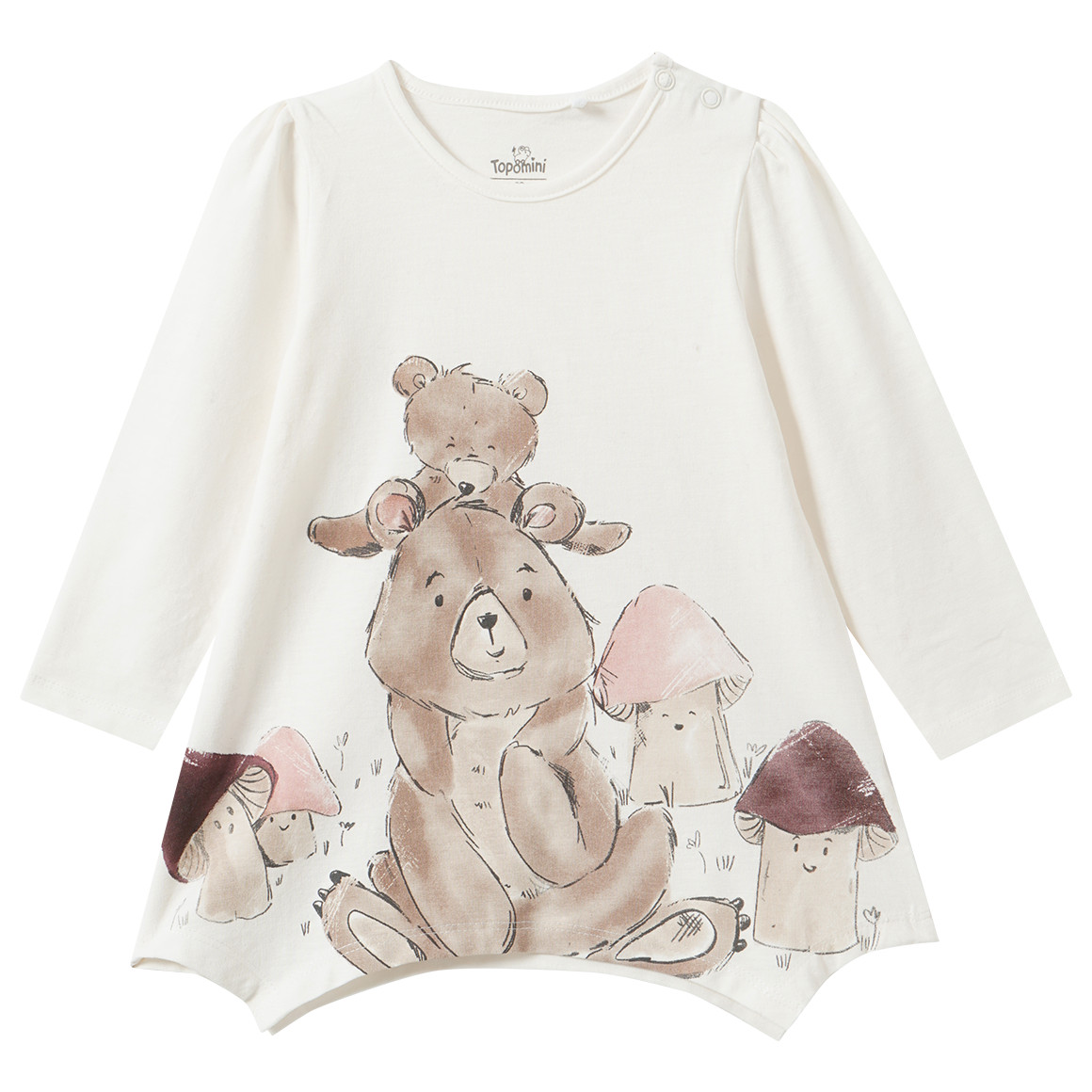 Baby Langarmshirt mit Bären-Motiv von Topomini