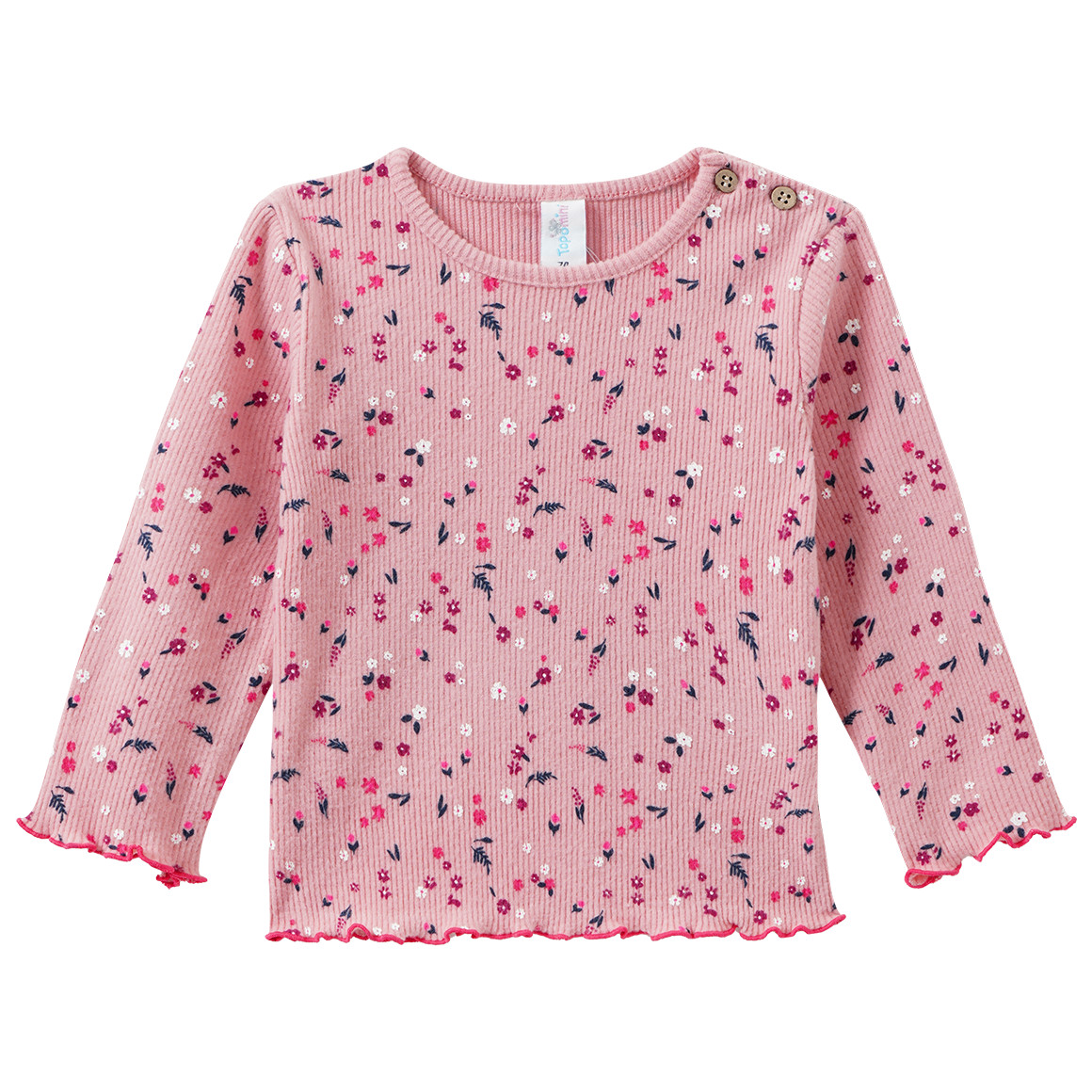 Baby Langarmshirt mit Blümchen von Topomini