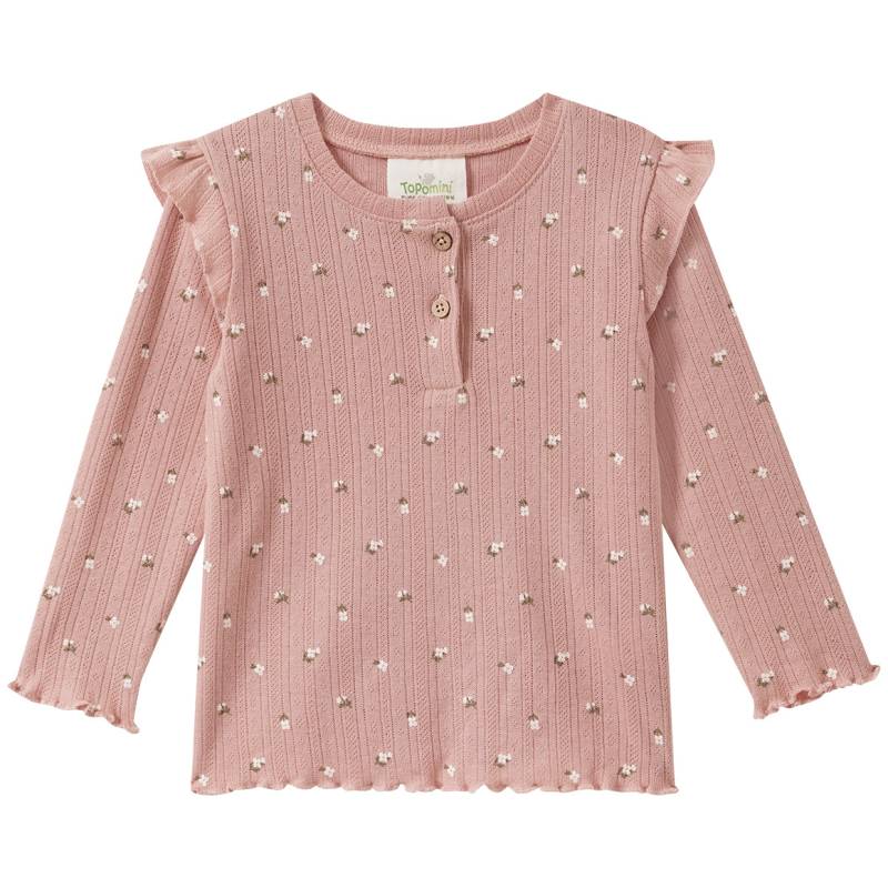 Baby Langarmshirt mit Blümchen von Topomini