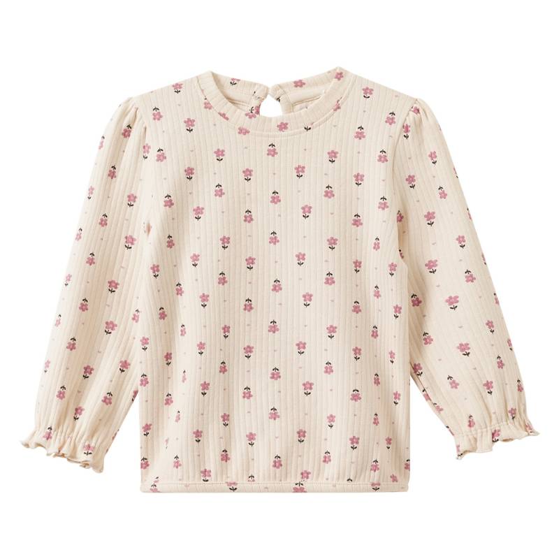 Baby Langarmshirt mit Blumen-Allover Baby Langarmshirt mit Blumen-Allover von Topomini