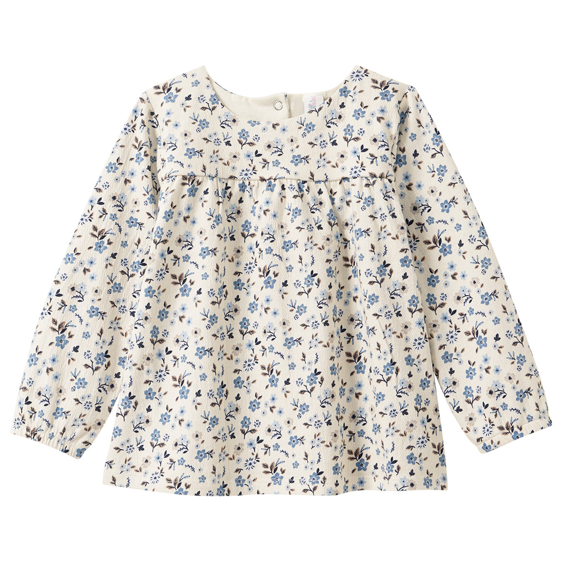 Baby Langarmshirt mit Blumen allover von Topomini
