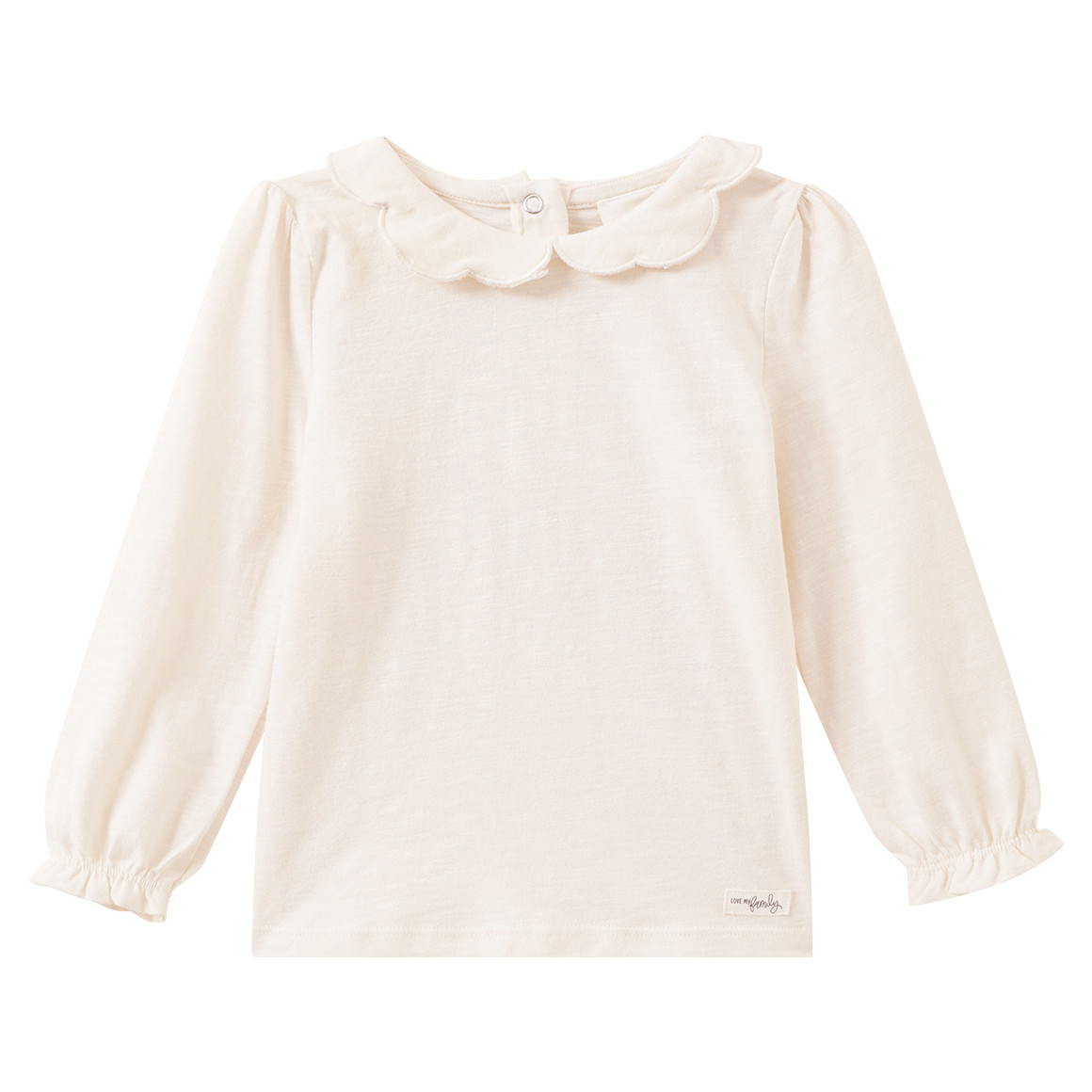 Baby Langarmshirt mit Bubikragen von Topomini