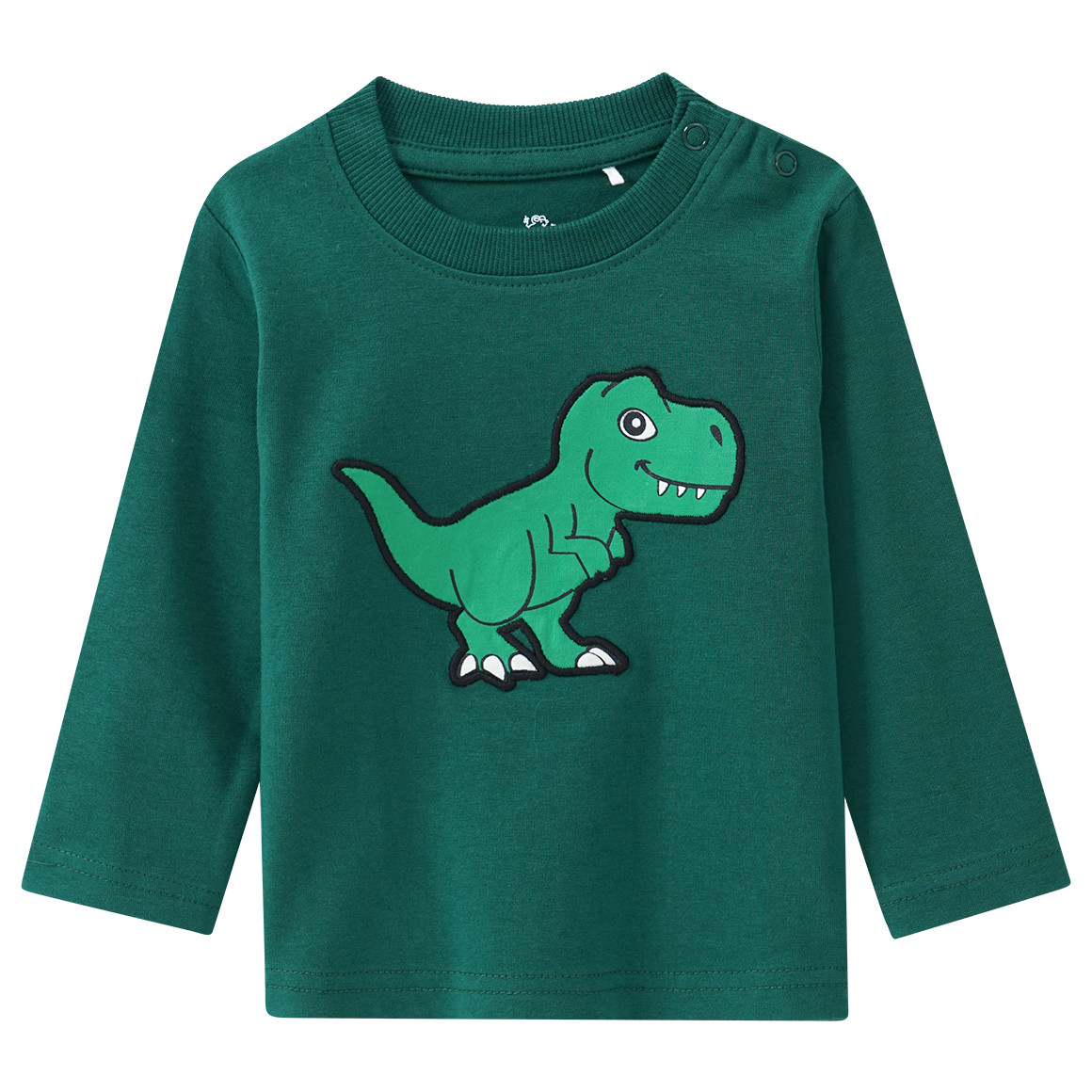 Baby Langarmshirt mit Dino-Applikation von Topomini