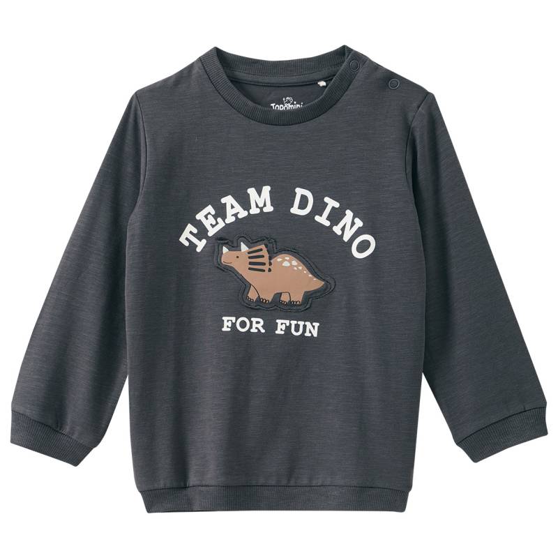 Baby Langarmshirt mit Dino-Applikation Baby Langarmshirt mit Dino-Applikation von Topomini