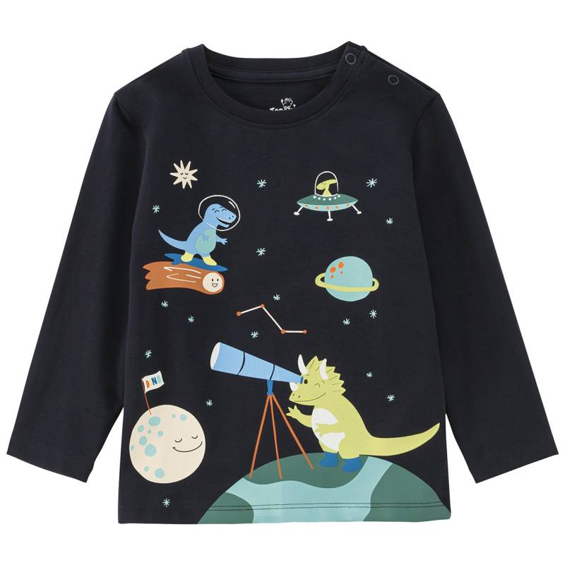 Baby Langarmshirt mit Dino-Print von Topomini