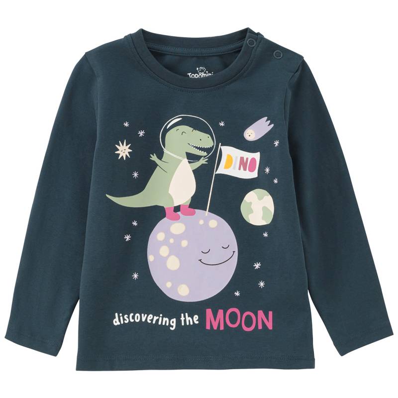 Baby Langarmshirt mit Dino-Print von Topomini