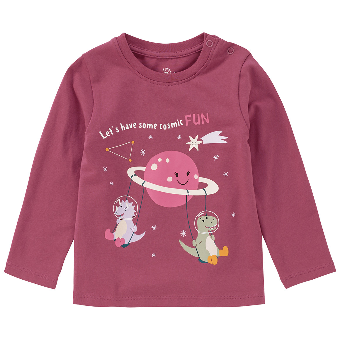 Baby Langarmshirt mit Dino-Print von Topomini