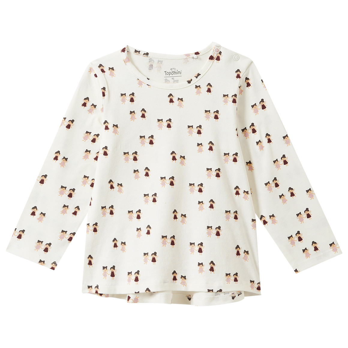 Baby Langarmshirt mit Feen-Allover von Topomini
