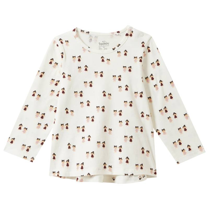 Baby Langarmshirt mit Feen-Allover von Topomini