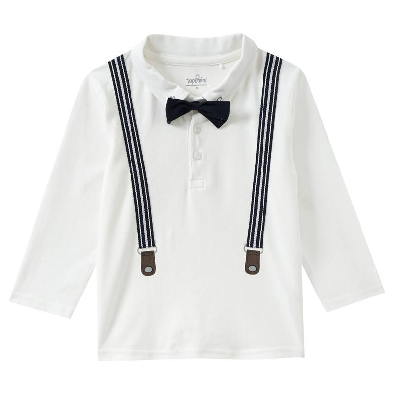 Baby Langarmshirt mit Fliege Baby Langarmshirt mit Fliege von Topomini