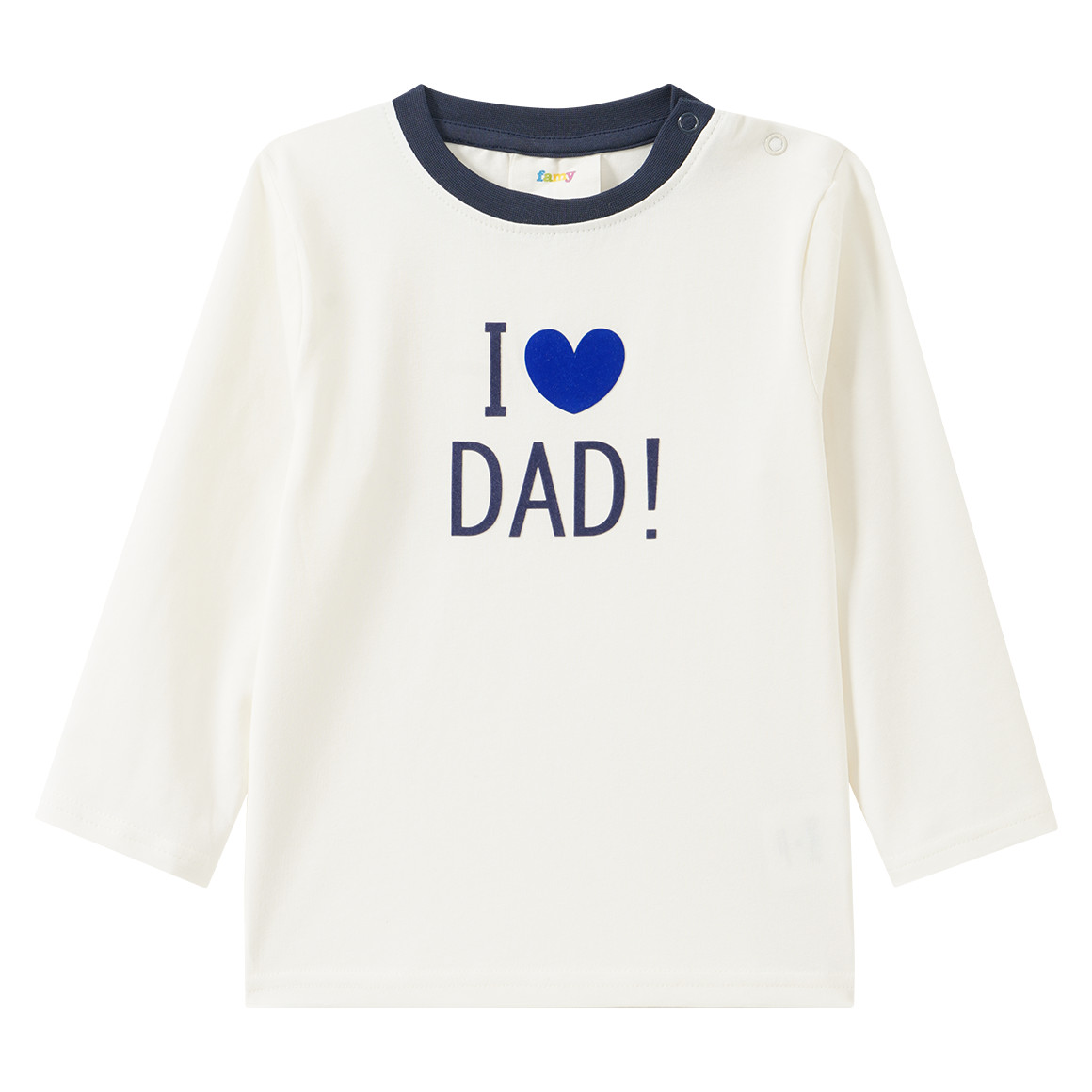 Baby Langarmshirt mit Flock-Print von Topomini