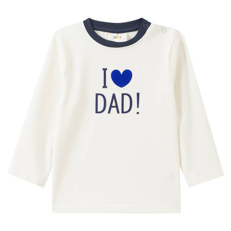 Baby Langarmshirt mit Flock-Print Baby Langarmshirt mit Flock-Print von Topomini