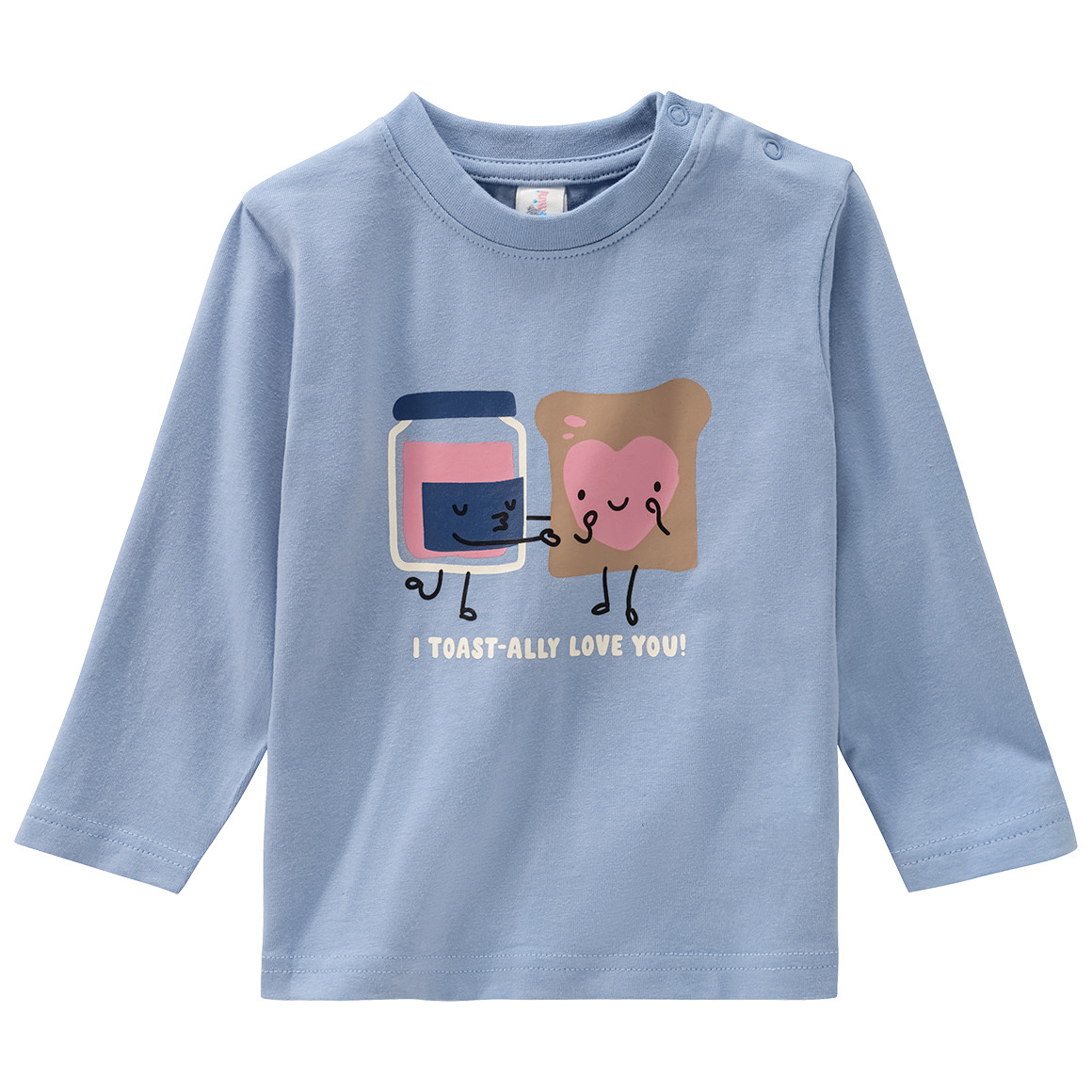 Baby Langarmshirt mit Frühstücks-Print von Topomini