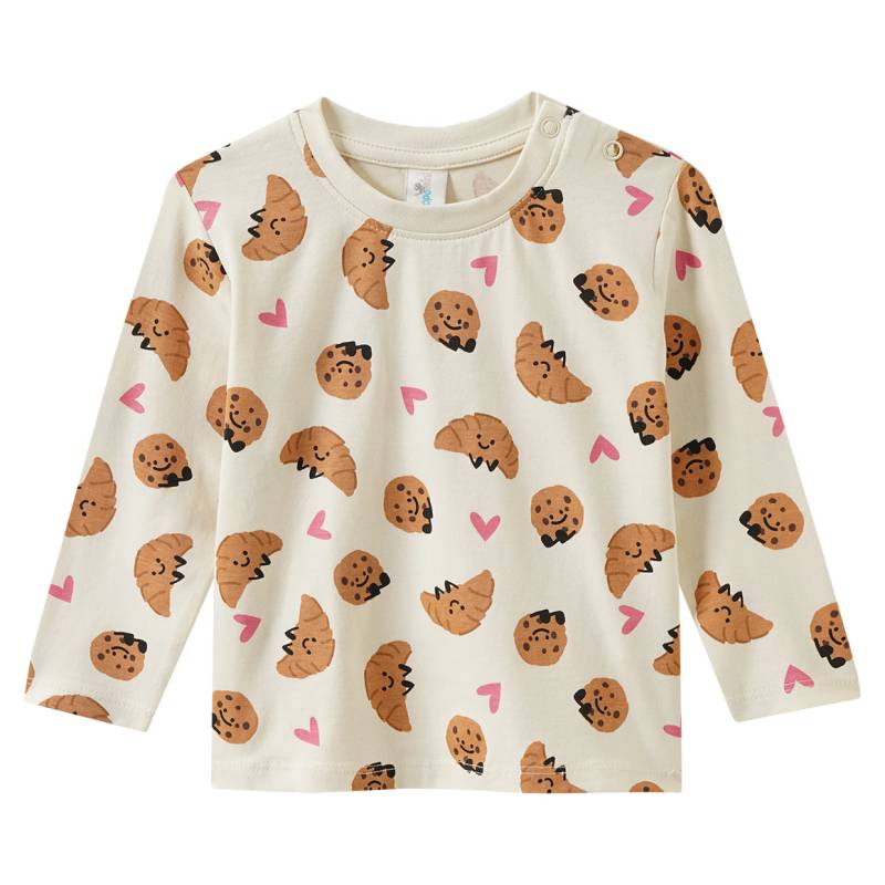 Baby Langarmshirt mit Frühstücks-Print von Topomini