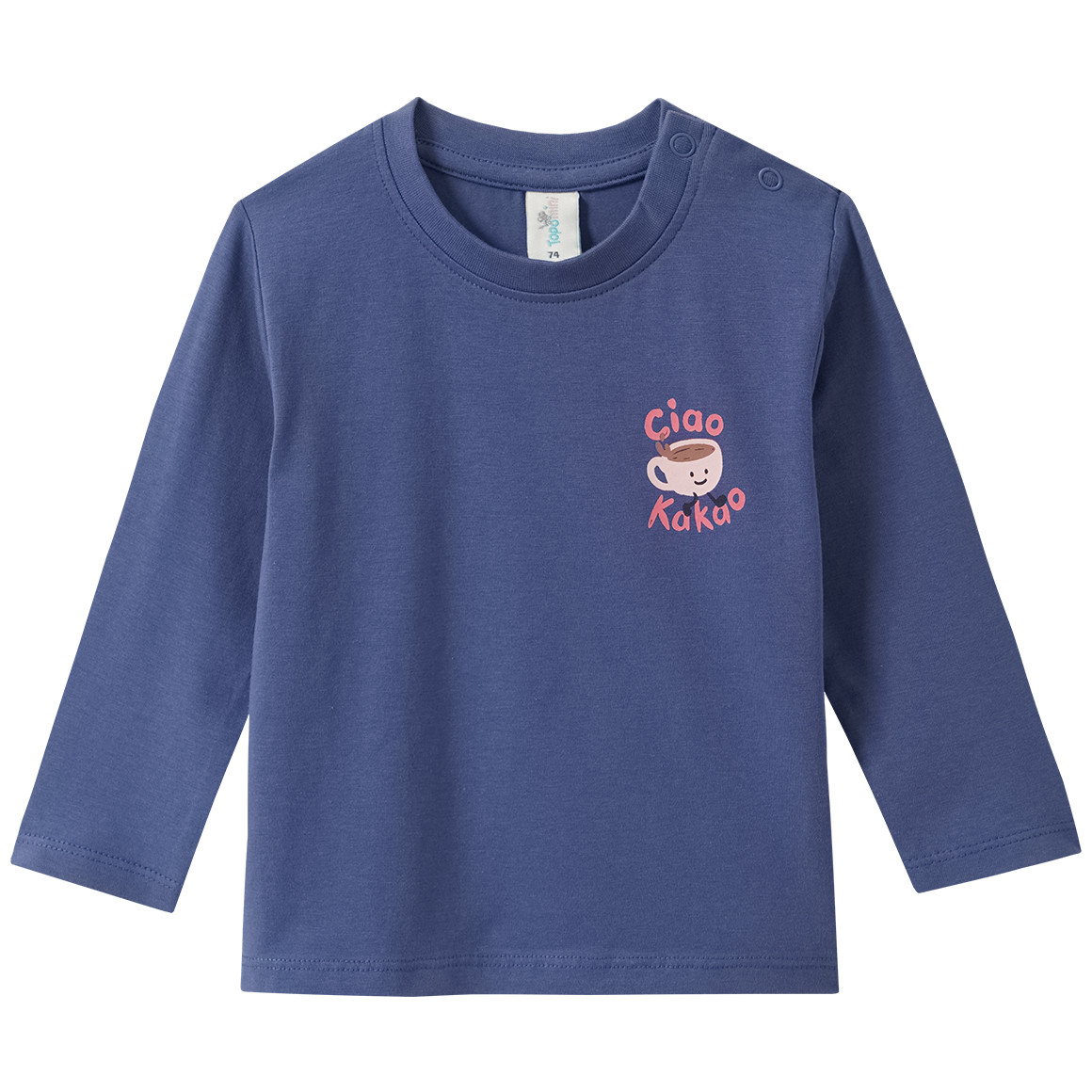 Baby Langarmshirt mit Frühstücks-Print von Topomini