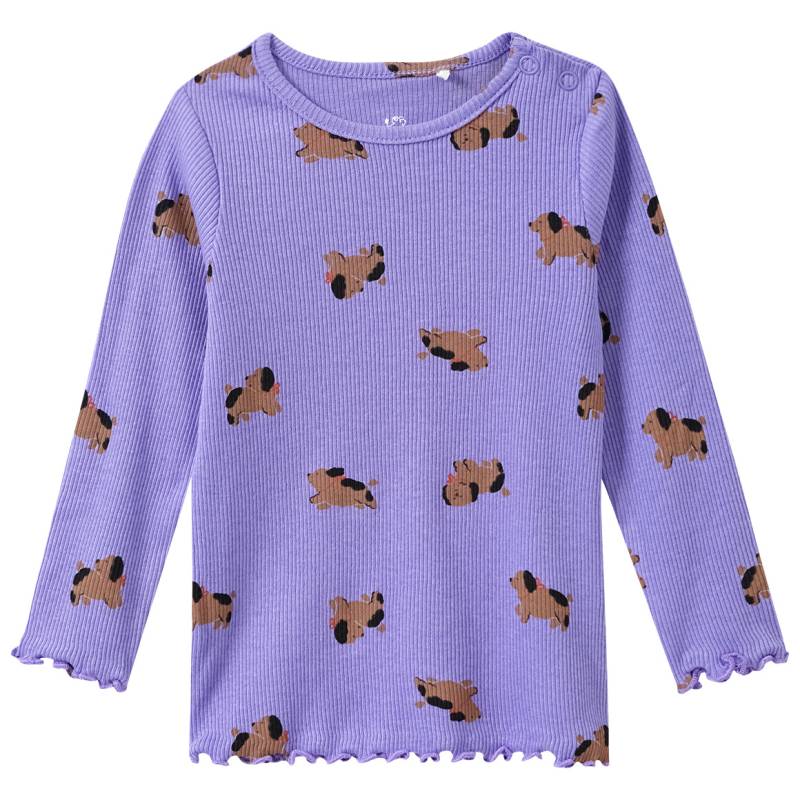 Baby Langarmshirt mit Hunde-Allover von Topomini