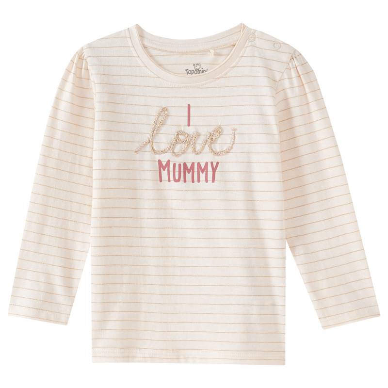 Baby Langarmshirt mit Kordel-Applikation von Topomini