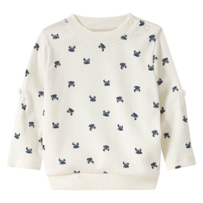 Baby Langarmshirt mit Krabben-Allover von Topomini