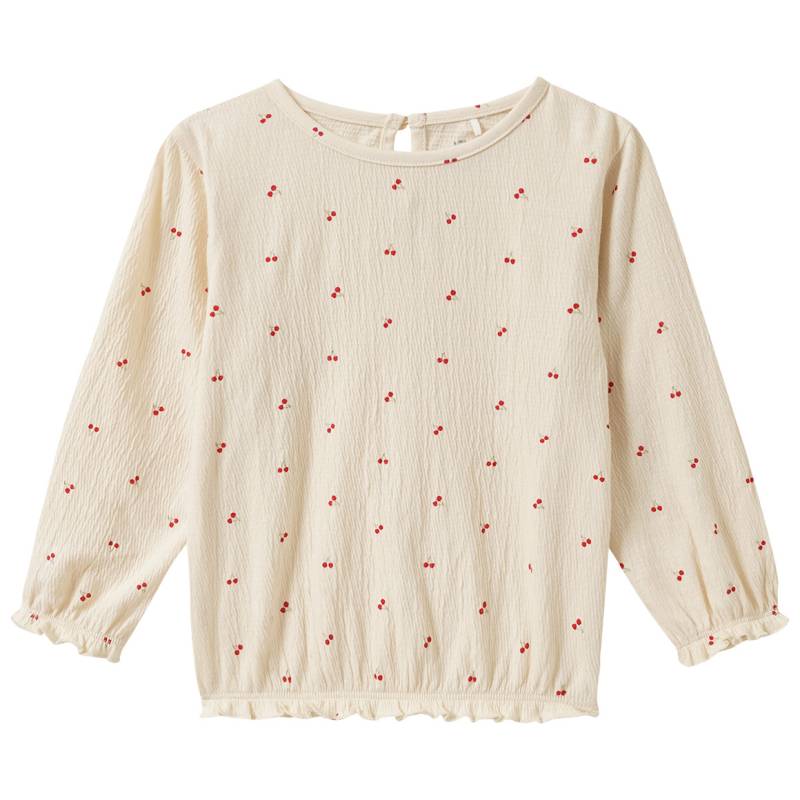 Baby Langarmshirt mit Krepp-Struktur von Topomini