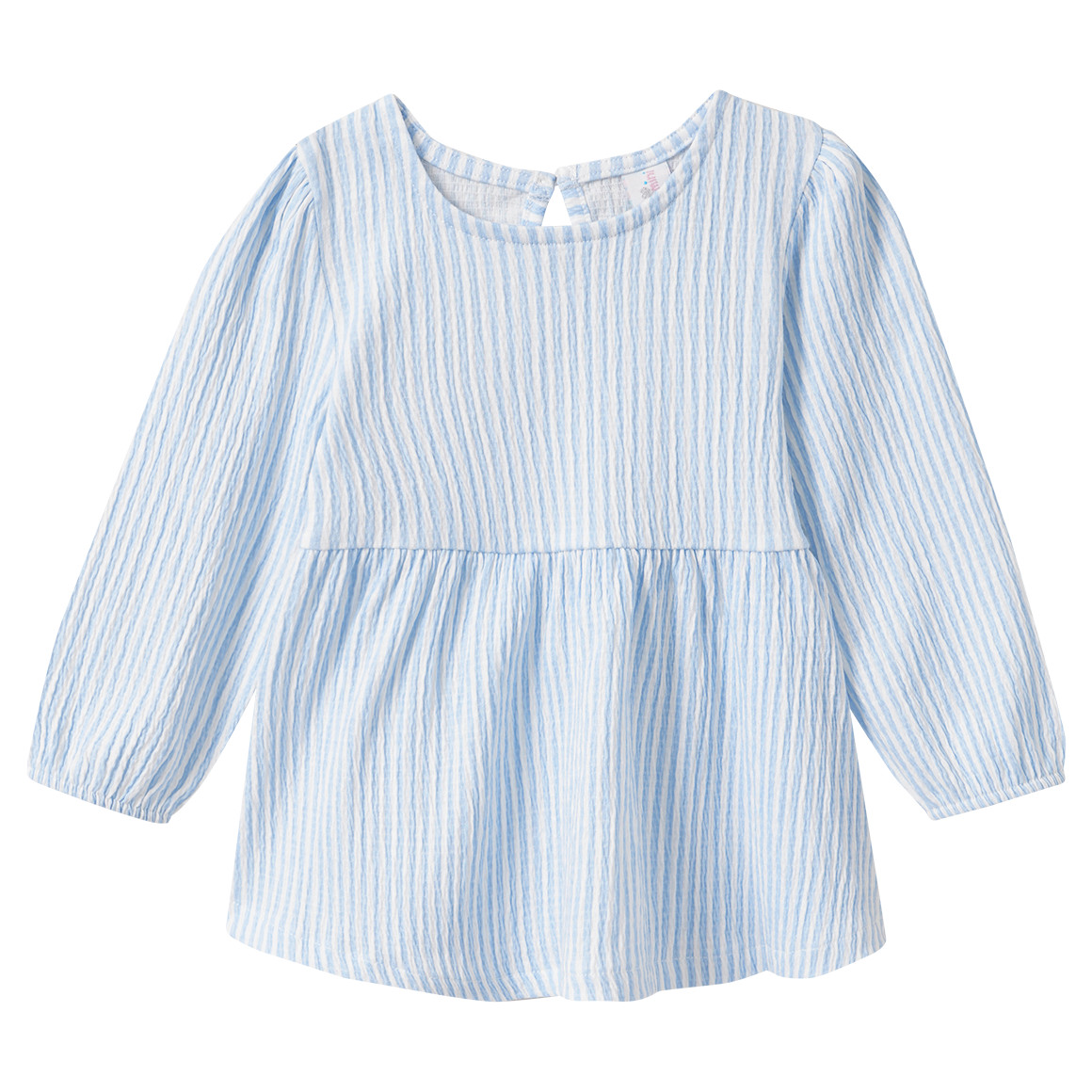 Baby Langarmshirt mit Krepp-Struktur von Topomini