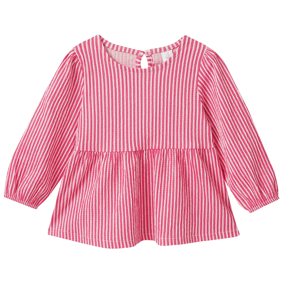 Baby Langarmshirt mit Krepp-Struktur von Topomini