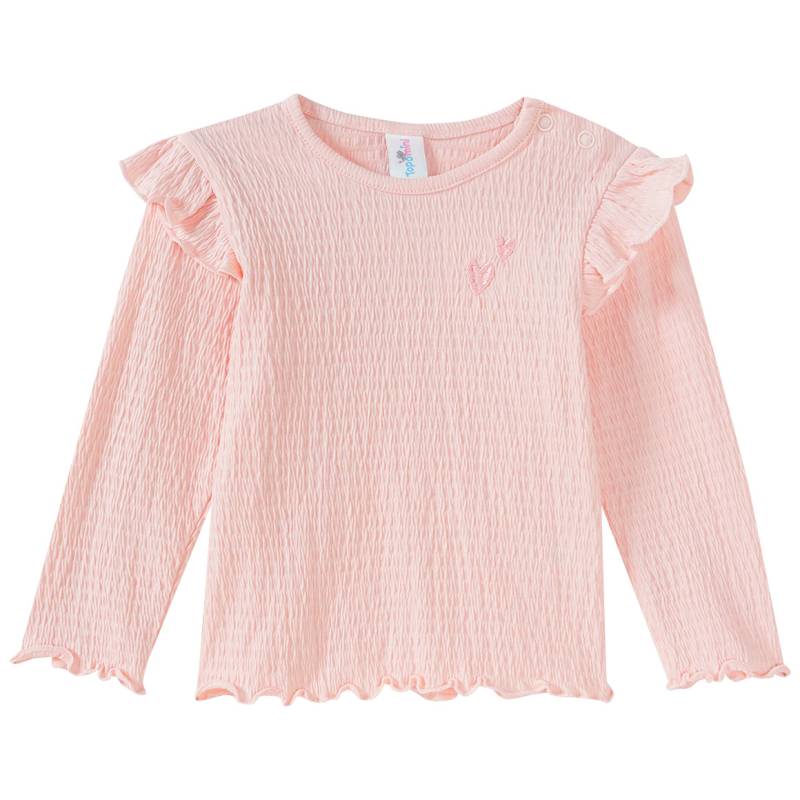 Baby Langarmshirt mit Kreppstruktur von Topomini