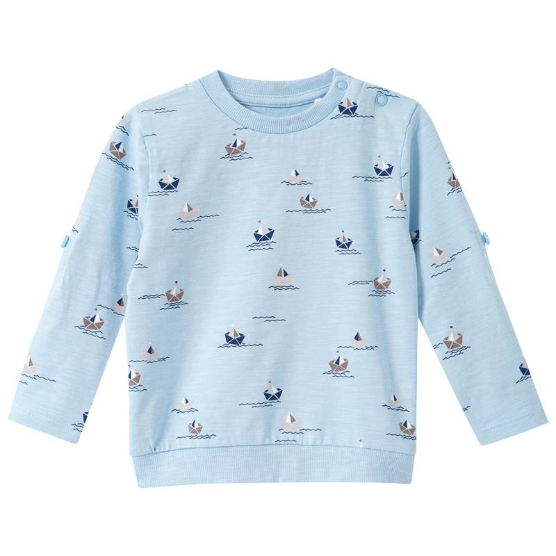 Baby Langarmshirt mit Meeres-Motiven von Topomini