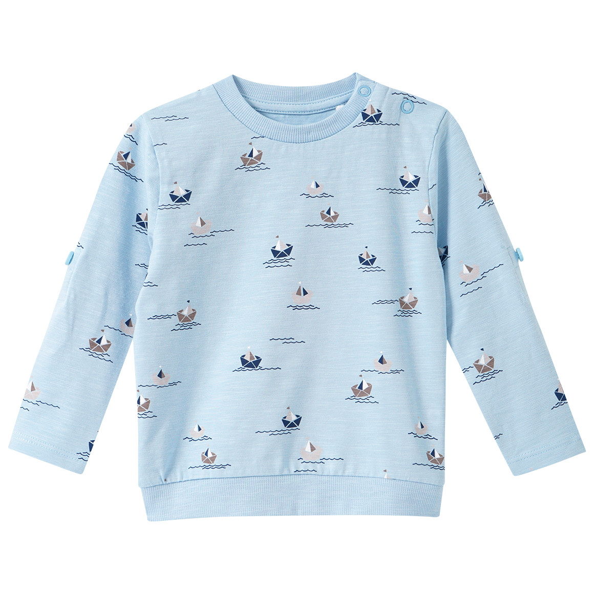 Baby Langarmshirt mit Meeres-Motiven von Topomini