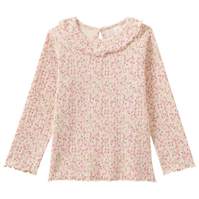 Baby Langarmshirt mit Millefleur-Muster Baby Langarmshirt mit Millefleur-Muster von Topomini