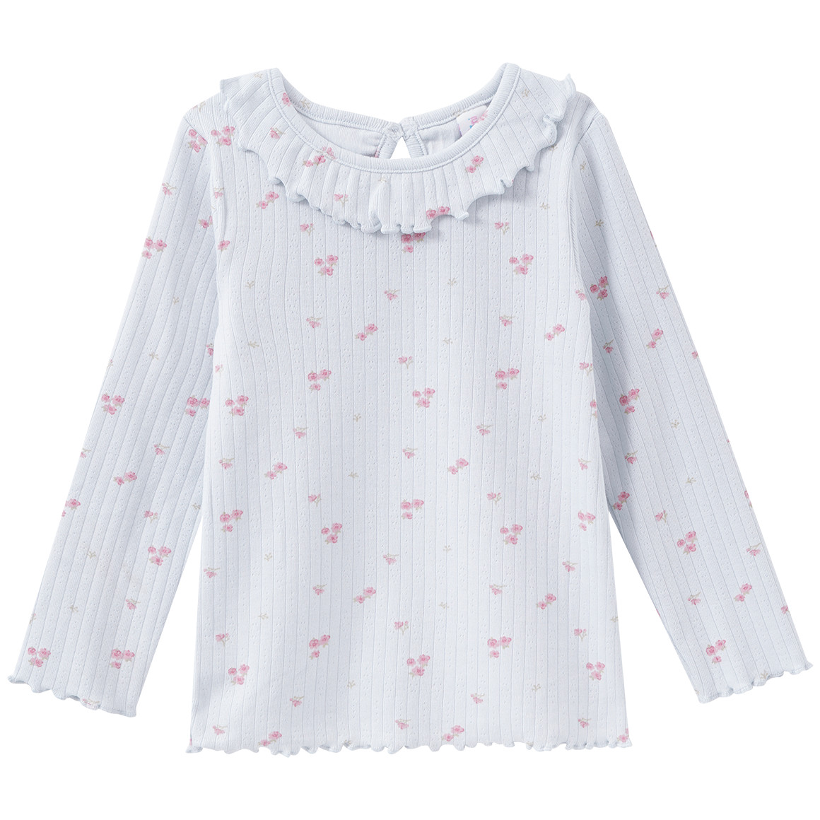 Baby Langarmshirt mit Millefleur-Muster von Topomini