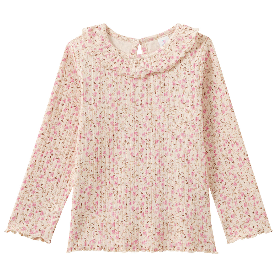 Baby Langarmshirt mit Millefleur-Muster von Topomini