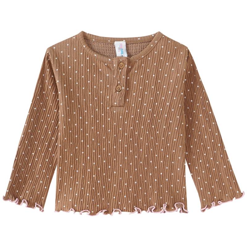 Baby Langarmshirt mit Punkte-Allover von Topomini