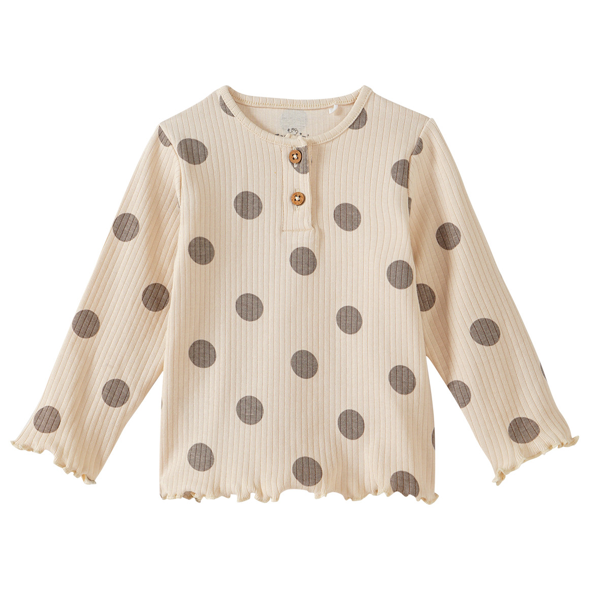 Baby Langarmshirt mit Punkten allover Baby Langarmshirt mit Punkten allover von Topomini