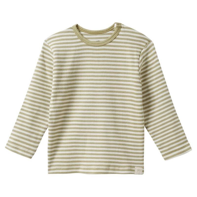 Baby Langarmshirt mit Ripp-Struktur von Topomini